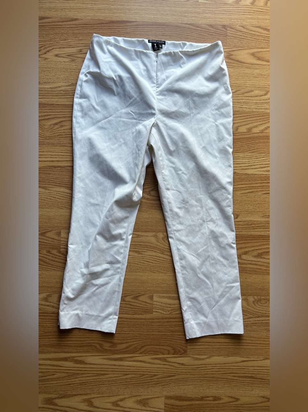 Peace of Cloth Austin Front Zip Pants Size 12